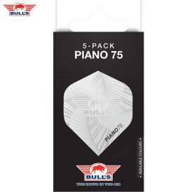 BULLS NL Dart Flight Piano 75 Flights Std. Dartflight Weiß 5er Pack