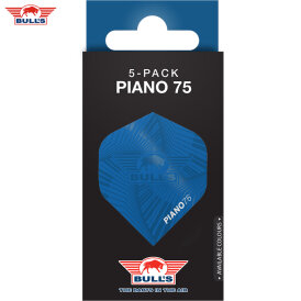 BULLS NL Dart Flight Piano 75 Flights Std. Dartflight Blau 5er Pack