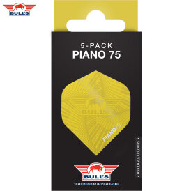 BULLS NL Dart Flight Piano 75 Flights Std. Dartflight Gelb 5er Pack