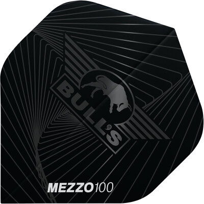 BULLS NL Dart Flight Mezzo 100 Flights Std. Dartflight Schwarz 5er Pack