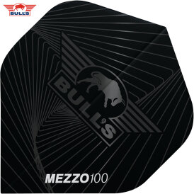 BULLS NL Dart Flight Mezzo 100 Flights Std. Dartflight Schwarz 5er Pack