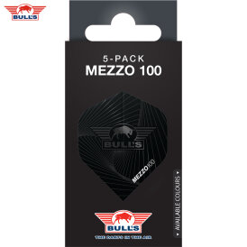 BULLS NL Dart Flight Mezzo 100 Flights Std. Dartflight Schwarz 5er Pack