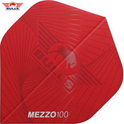 BULLS NL Dart Flight Mezzo 100 Flights Std. Dartflight Rot 3er Satz