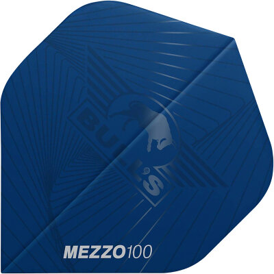 BULLS NL Dart Flight Mezzo 100 Flights Std. Dartflight Blau 5er Pack