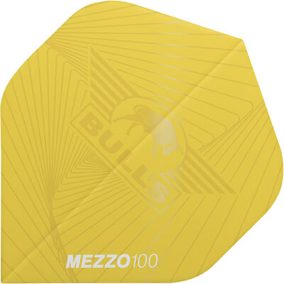 BULLS NL Dart Flight Mezzo 100 Flights Std. Dartflight Gelb 5er Pack