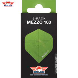 BULLS NL Dart Flight Mezzo 100 Flights Std. Dartflight  Grün 5er Pack