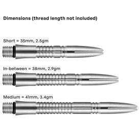 Shot Dart Mako Titanium Shaft Shafts Dartshaft IM Intermediate