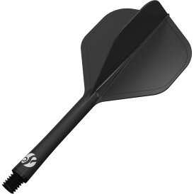 Shot Dart Flight Deck 2 in1 Schaft-Flights-System M Mittel Schwarz
