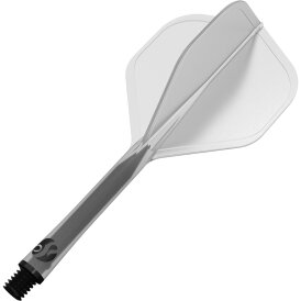 Shot Dart Flight Deck 2 in1 Schaft-Flights-System IM Intermediate Klar