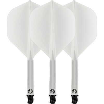 Shot Dart Flight Deck 2 in1 Schaft-Flights-System S Kurz Klar