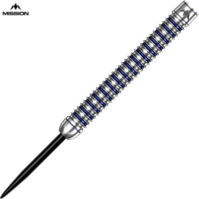Mission Darts Steel Darts Josh Rock Rocky Silver & Blue 95% Tungsten Steeltip Darts Steeldart