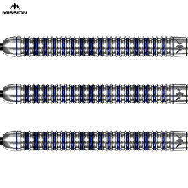 Mission Darts Steel Darts Josh Rock Rocky Silver & Blue 95% Tungsten Steeltip Darts Steeldart 24 g