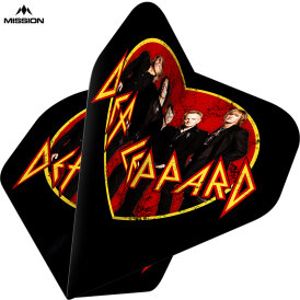 Mission Dart Rock Band Flights Def Leppard Dart Flights Official Licensed Nr.2 Std. verschiedene Designs