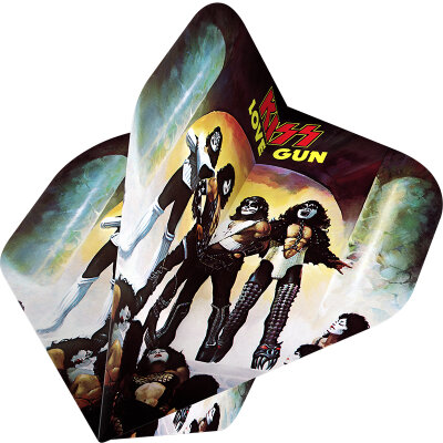 Mission Dart Rock Band Flights Kiss Love Gun Dart Flights Official Licensed Nr.2 Std. Design F4177