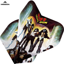 Mission Dart Rock Band Flights Kiss Love Gun Dart Flights Official Licensed Nr.2 Std. Design F4177