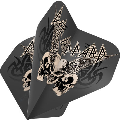 Mission Dart Rock Band Flights Def Leppard Skulls with Wings Dart Flights Official Licensed Nr.2 Std. Design F4169