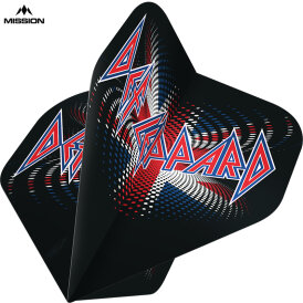 Mission Dart Rock Band Flights Def Leppard Union Jack Dart Flights Official Licensed Nr.2 Std. Design F4172