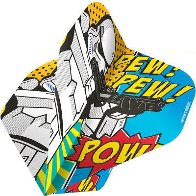 Mission Dart Flights Stormtrooper Pew Pew Pow Dart Flights Official Licensed Nr.2 Std. Design F4158