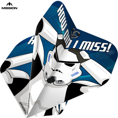 Mission Dart Flights Stormtrooper How Did I Miss Dart Flights Official Licensed Nr.2 Std. Design F4159