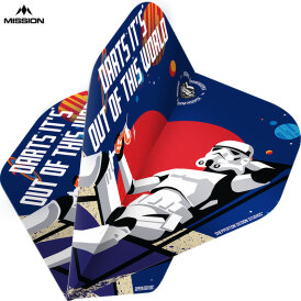 Mission Dart Flights Stormtrooper Out of This World Dart Flights Official Licensed Nr.2 Std. Design F4161