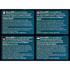 KLUSTER Duo - das Magnetspiel Borderline Editions Gesellschaftsspiele