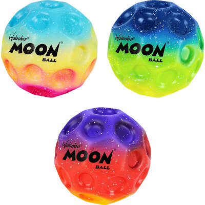 Waboba Moon Ball Gradient Rainbow, Undersea, Sunset Extreme Bouncing Springball Sprungball 3er Set