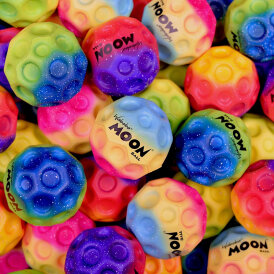 Waboba Moon Ball Gradient Rainbow, Undersea, Sunset Extreme Bouncing Springball Sprungball 3er Set