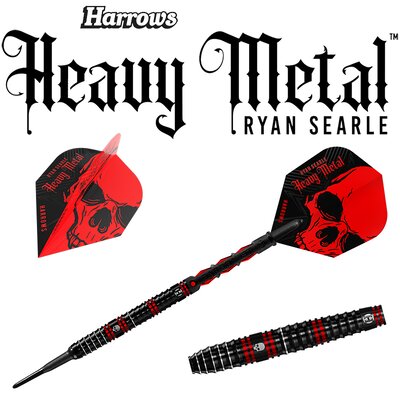 Harrows Soft Darts Ryan Searle Heavy Metal 90% Tungsten Softtip Dart Softdart