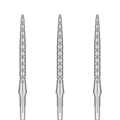 Target Steel Tip SWISS Point Dart Wechsel- Spitzen Schraubspitzen Silber Storm Point Diamond 30 mm