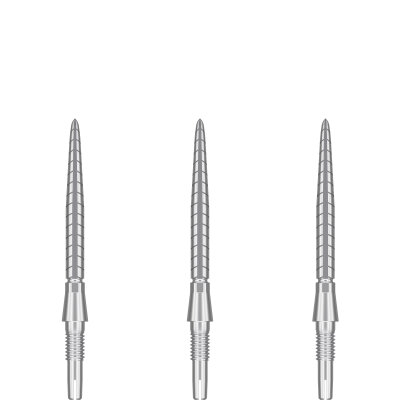 Target Steel Tip SWISS Point Dart Wechsel- Spitzen Schraubspitzen Silber Storm Point Quartz 26 mm