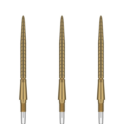 Target Steel Tip SWISS Point Dart Wechsel- Spitzen Schraubspitzen Gold Storm Point Quartz 35 mm