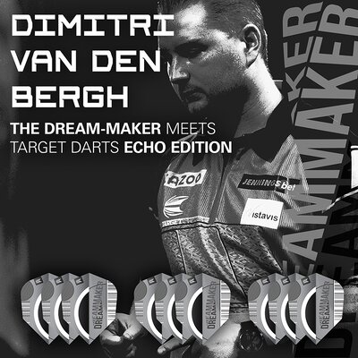 Target Dart Pro Ultra Dimitri van den Bergh X Echo Dart Flight Dartflights 2 Flightformen / Shapes Design 2024