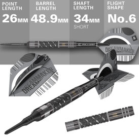 Target Soft Darts Dimitri van den Bergh X Echo Edition 90% Tungsten Softtip Softdart 20 g