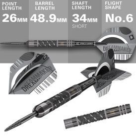 Target Steel Darts SWISS Point Dimitri van den Bergh X Echo Edition 90% Tungsten Steeltip Steeldart 24 g