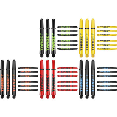 Target Pro Grip TAG Shaft 3 3er Satz Dartshafts mit Aluminium Ring in verschiedenen Designs