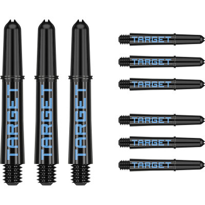 Target Pro Grip TAG Shaft 3 3er Satz Dartshafts mit Aluminium Ring Schwarz/Blau S Kurz