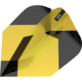 Target TAG Dart Flight Dartflights Design 2024 Ten-X Schwarz/Gelb