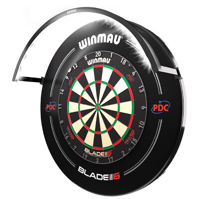 "Verpackung beschädigt" - Winmau Dart Wispa Light LED Beleuchtung Licht für Wispa Sound Reduction System Dartboard Schallschutz System