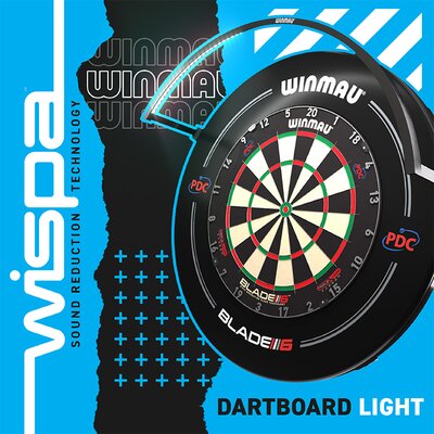 Winmau Dart Wispa Light LED Beleuchtung Licht fr Wispa Sound Reduction System Dartboard Schallschutz System - Verpackung beschdigt