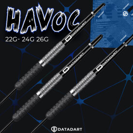 Datadart Steel Darts Havoc Black PVD 90% Tungsten Steeltip Darts Steeldart 22 g
