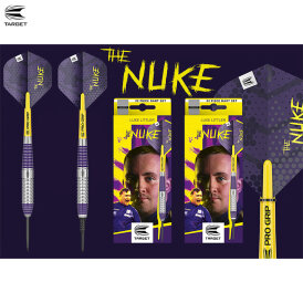 Target Steel Darts Luke Littler The Nuke Brass komplett Dartset Steeltip Dart Steeldart 22 g