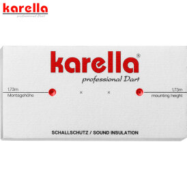 "Verpackung beschädigt" - Karella Dart Schallschutz für Steeldartboards aller Hersteller mit integriertem Surround/Auffangring