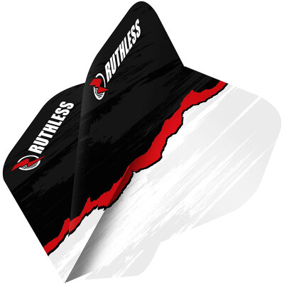 Ruthless Darts Dartflights Ruthless RipTorn Std. Nr.2 Dart Flights Schwarz/Weiß 1 Set
