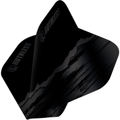 Ruthless Darts Dartflights Ruthless RipTorn Std. Nr.2 Dart Flights Schwarz 1 Set