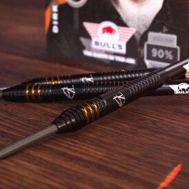BULLS NL Steel Darts Edition 2 Dirk van Duijvenbode E2 Aubergenius 90% Tungsten Steeltip Darts Steeldart