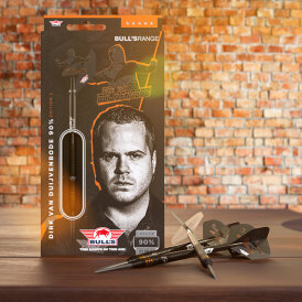 BULLS NL Steel Darts Edition 2 Dirk van Duijvenbode E2 Aubergenius 90% Tungsten Steeltip Darts Steeldart 25 g