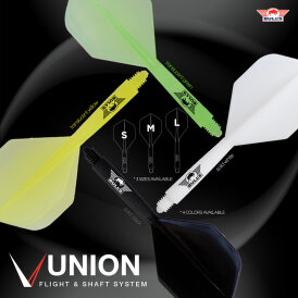 BULL´S NL Dart Union Flight- Schaftsystem Nr.2 Gelb L Lang