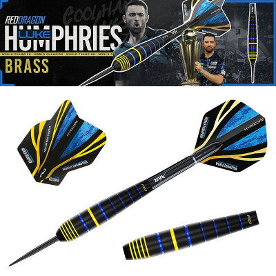 Red Dragon Steel Darts Luke Humphries World Champion Brass Steeltip Dart Steeldart 20 g