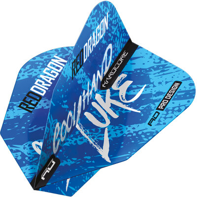 Red Dragon Luke Humphries WC Cool Hand Flights Hardcore V-Standard Dart Flight Neuheit 2024 TF6992