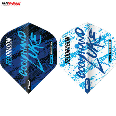 Red Dragon Flights Yin Yang Luke Humphries World Champion Double Sided Dart Flight Dartflights 2024 verschiedene Designs
